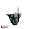 Service Caster 3 Inch Thermoplastic  Rubber Wheel Swivel 34 Inch Threaded Stem Caster with Brake SCC SCC-TS20S314-TPRB-PLB-34212 - alternate 3